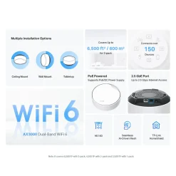 TP-link Deco X50-PoE AX3000 3-pakke