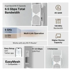 TP-link RE405BE Wi-Fi 7-repeater BE6500 - BE6500