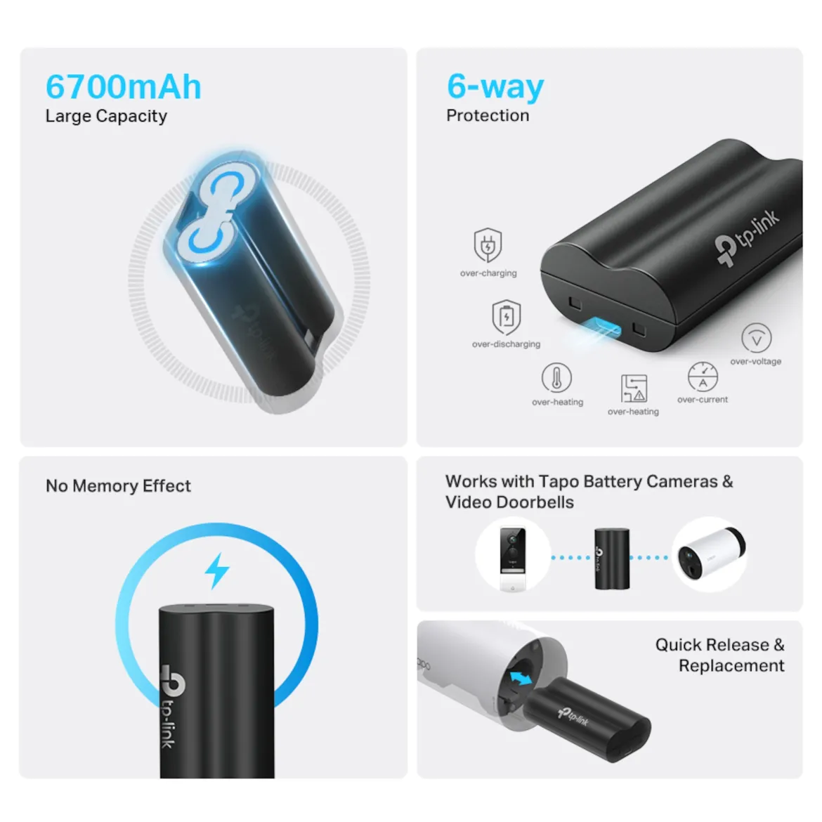 TP-link Tapo A100 Batteripakke