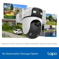TP-link Tapo C545D Overvågningskamera med dobbelte linser - 2K, IP66, wifi