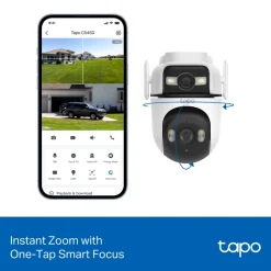 TP-link Tapo C545D Overvågningskamera med dobbelte linser - 2K, IP66, wifi