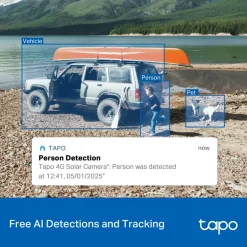 TP-link Tapo C615G Solcelledrevet 4G LTE Pan/Tilt overvågningskamera