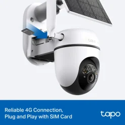 TP-link Tapo C615G Solcelledrevet 4G LTE Pan/Tilt overvågningskamera
