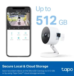 TP-Link - Tapo C120 indendørs/udendørs Wi-Fi sikkerhedskamera
