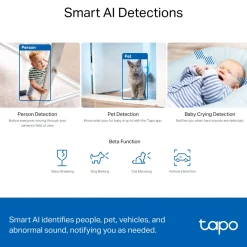 TP-link Tapo C230 Pan/Tilt AI Trådløs overvågningskamera