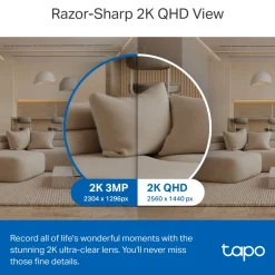TP-link Tapo C220 Pan/Tilt AI Trådløs overvågningskamera