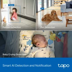 TP-link Tapo C260 Pan/Tilt AI Trådløs overvågningskamera