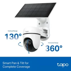 TP-Link Tapo C610 solcelledrevet Pan/Tilt-overvågningskamera