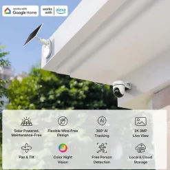 TP-Link Tapo C610 solcelledrevet Pan/Tilt-overvågningskamera
