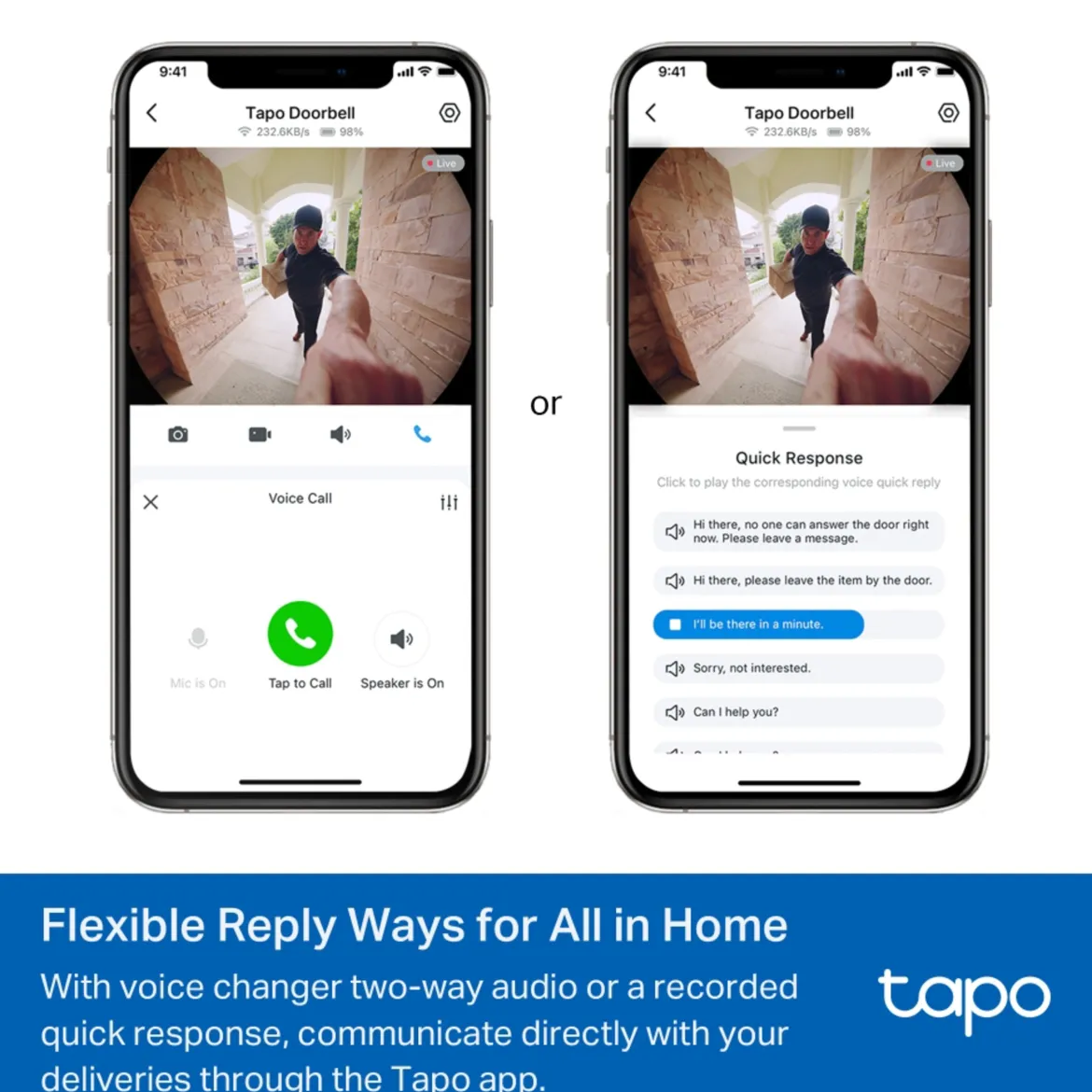TP-link Tapo D235 kamera dørklokke