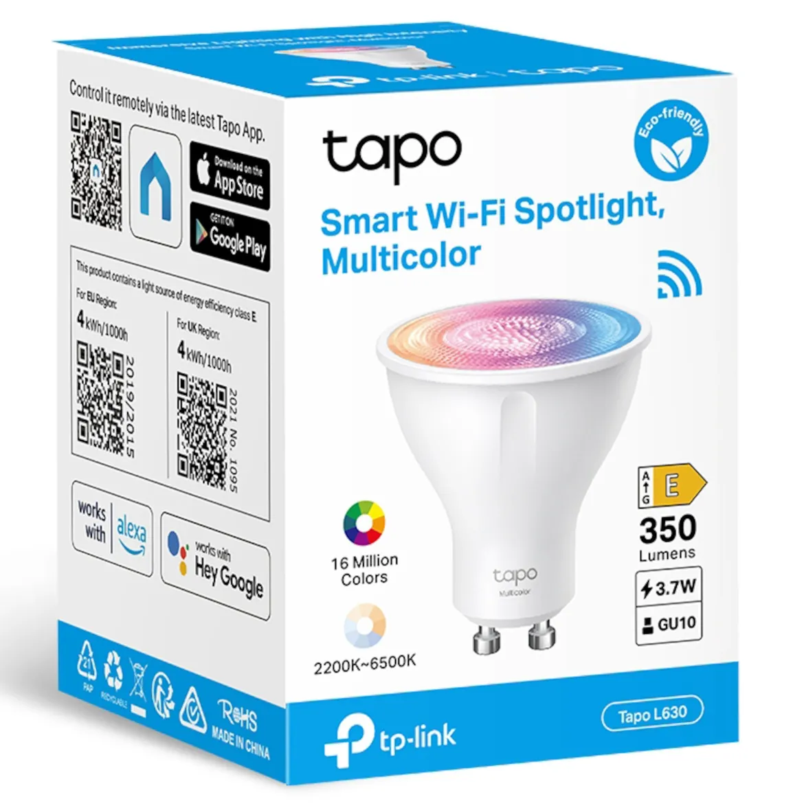 TP-link Tapo L630 Smart RGB LED-pære GU10