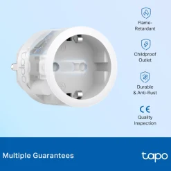 TP-link Tapo P115 Smart Wifi-fjernstrømsafbryder med energimåling - 4-pakning