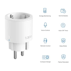 TP-link Tapo P115 Smart Wifi-fjernstrømsafbryder med energimåling - 4-pakning