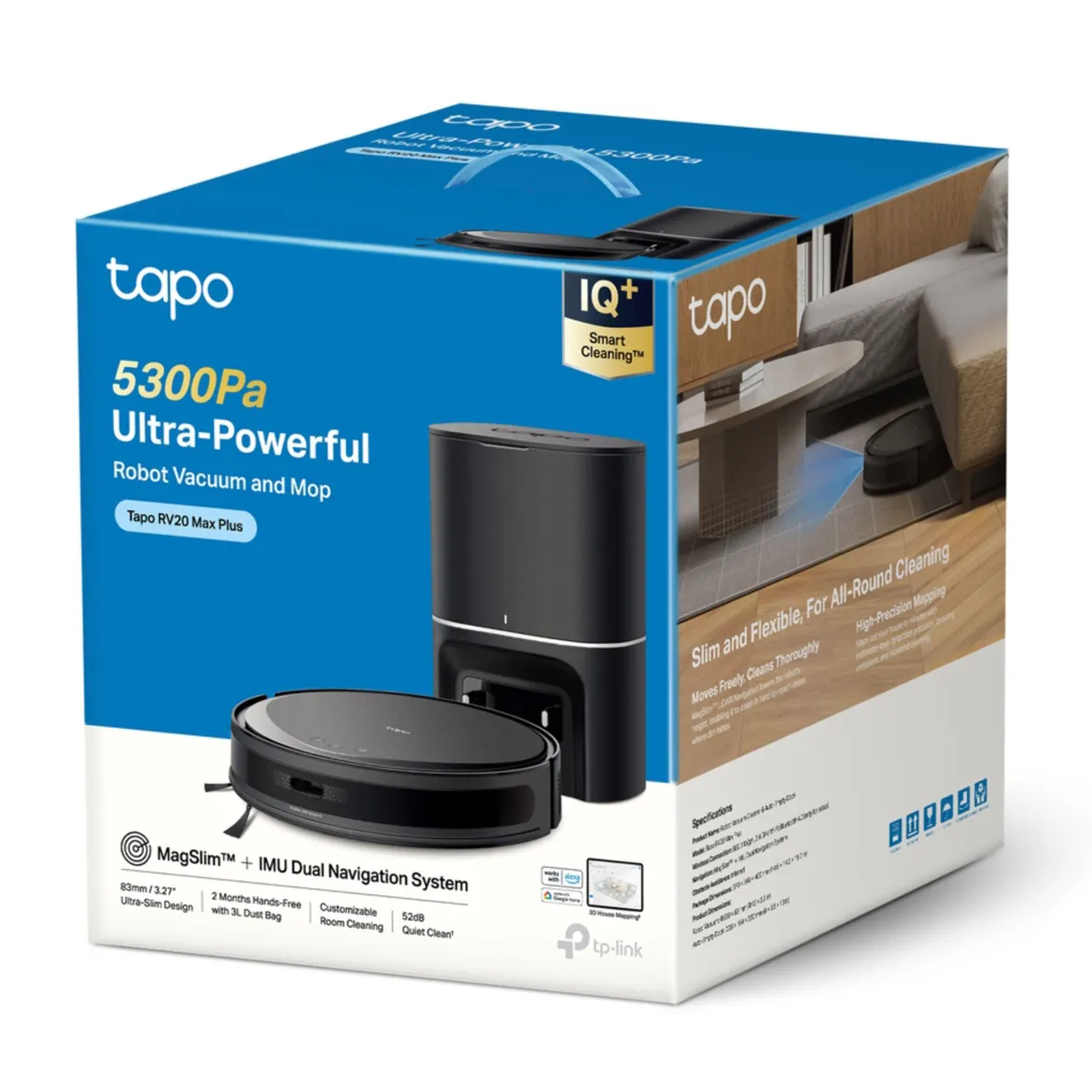 TP-link Tapo RV20 Max Plus Robotstøvsuger