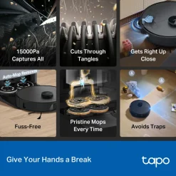 TP-link Tapo RV50 Pro Omni - Robotstøvsuger med basestation