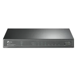 TP-link TL-SG2008P Administrerbar gigabit switch med 8 porte, heraf 4 PoE+ porte.