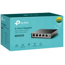 TP-link TL-SG105PE Administrerbar gigabit switch med 5 porte PoE+