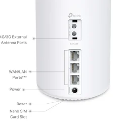 TP-link X10-4G 4G+-router med modem AX1500