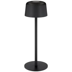 Trådløs LED-bordlampe 25 cm, Sort