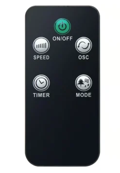 Tårnventilator med fjernbetjening og timer