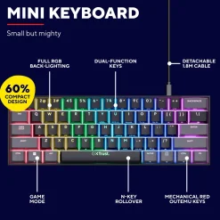 Trust Acira GXT867 Tastatur 60%