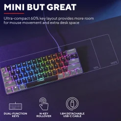 Trust Acira GXT867 Tastatur 60%