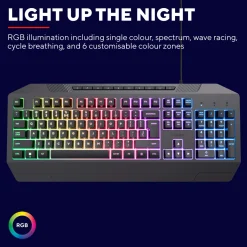 Trust GXT 836 Evocx RGB Gamingtastatur