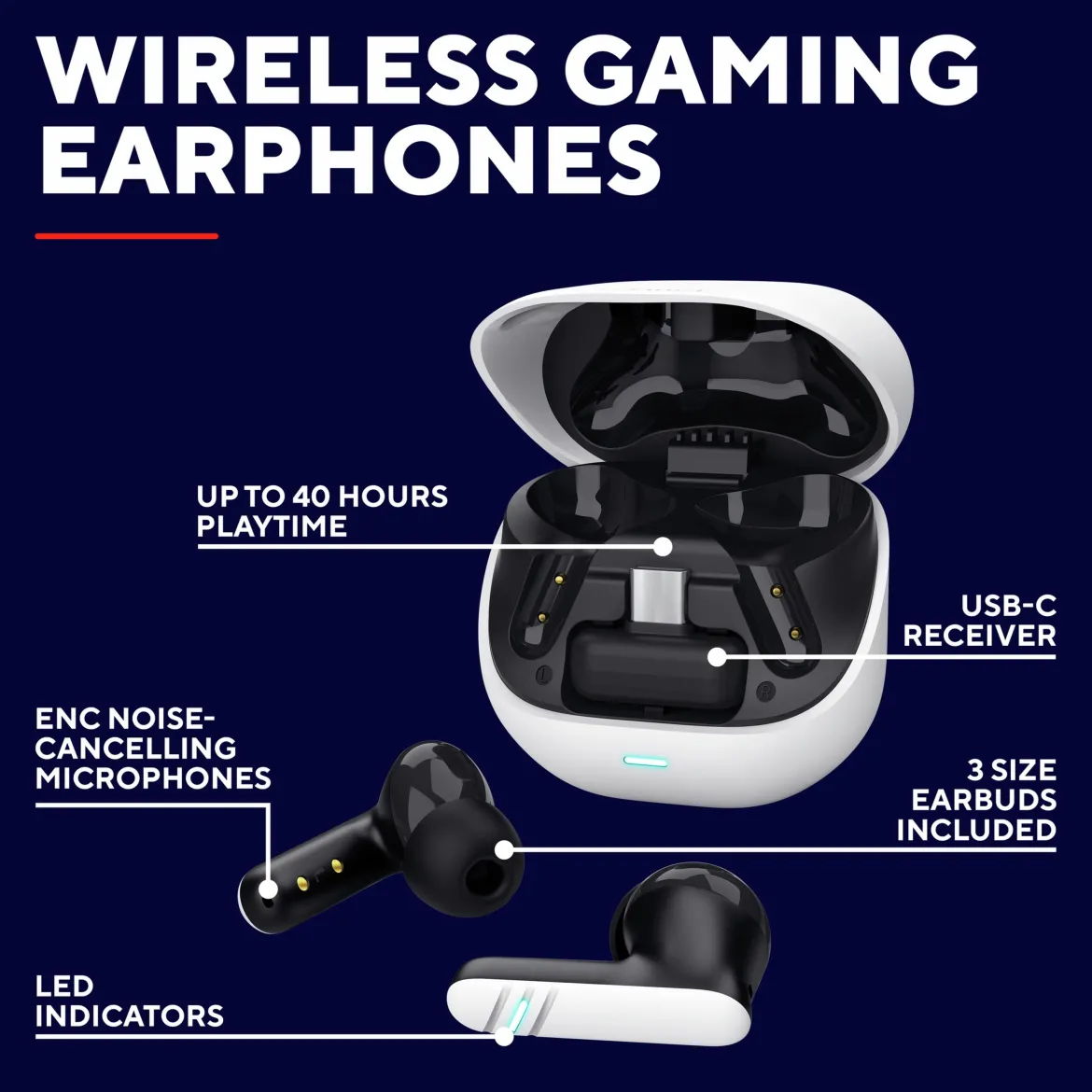 Trust GXT 409 Oxxie Trådløse gamingheadset