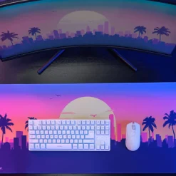 Trust GXT 882 trådløst gamingsæt med tastatur, mus og musemåtte, Hvid