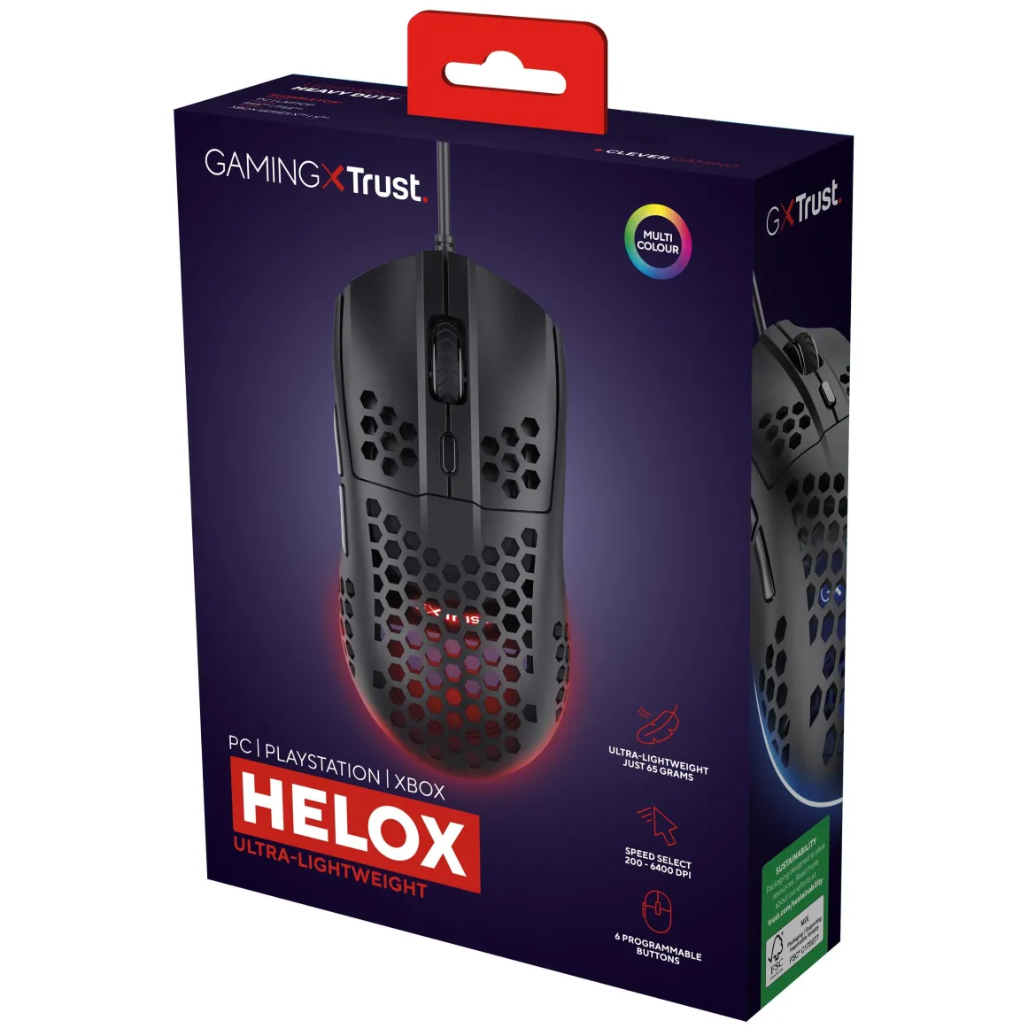 Trust Helox GXT928 Letvægts - Sort