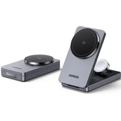 Ugreen 3-i-1 opladningsstander med QI2 15 W
