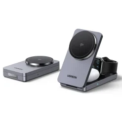 Ugreen 3-i-1 opladningsstander med QI2 15 W