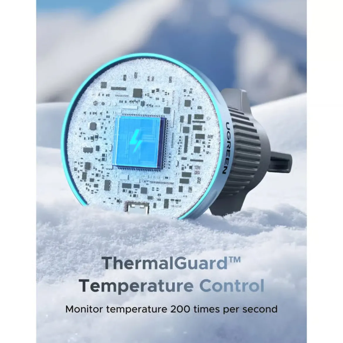 Ugreen MagFlow 25W magnetisk trådløs billader, Qi2