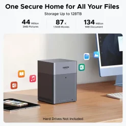 Ugreen NASync DH4300 Plus 4-bay NAS, disklø