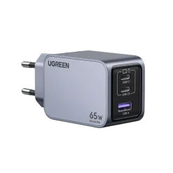 Ugreen Nexode Pro 65W GaN-hurtigoplader med 3 porte