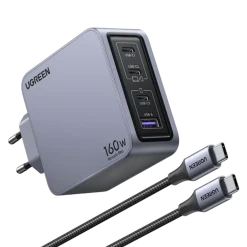 Ugreen Nexode Pro 160W GaN-oplader med 4 porte