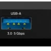 Unisynk 10-ports USB-C-hub med 140 W pass-through - Sort