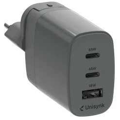 Unisynk Unisynk 3-port Global Multi-oplader 65 W