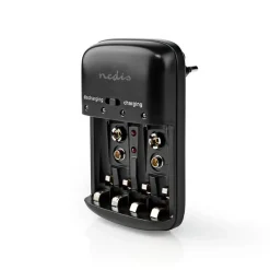 Universal batterioplader til AA, AAA og 9V