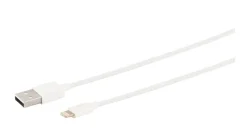 USB-A til Lightning-kabel - Hvid - 0,5 m