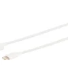 USB-A til Lightning-kabel - Hvid - 1 m