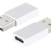 USB-A til USB-C-adapter, Hvid