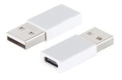 USB-A til USB-C-adapter, Hvid