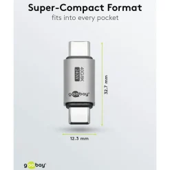 USB-C-adapter lige, USB4, 40 Gbit/s, 240 W