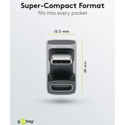 USB-C-adapter 180° U-formet med USB4-understøttelse