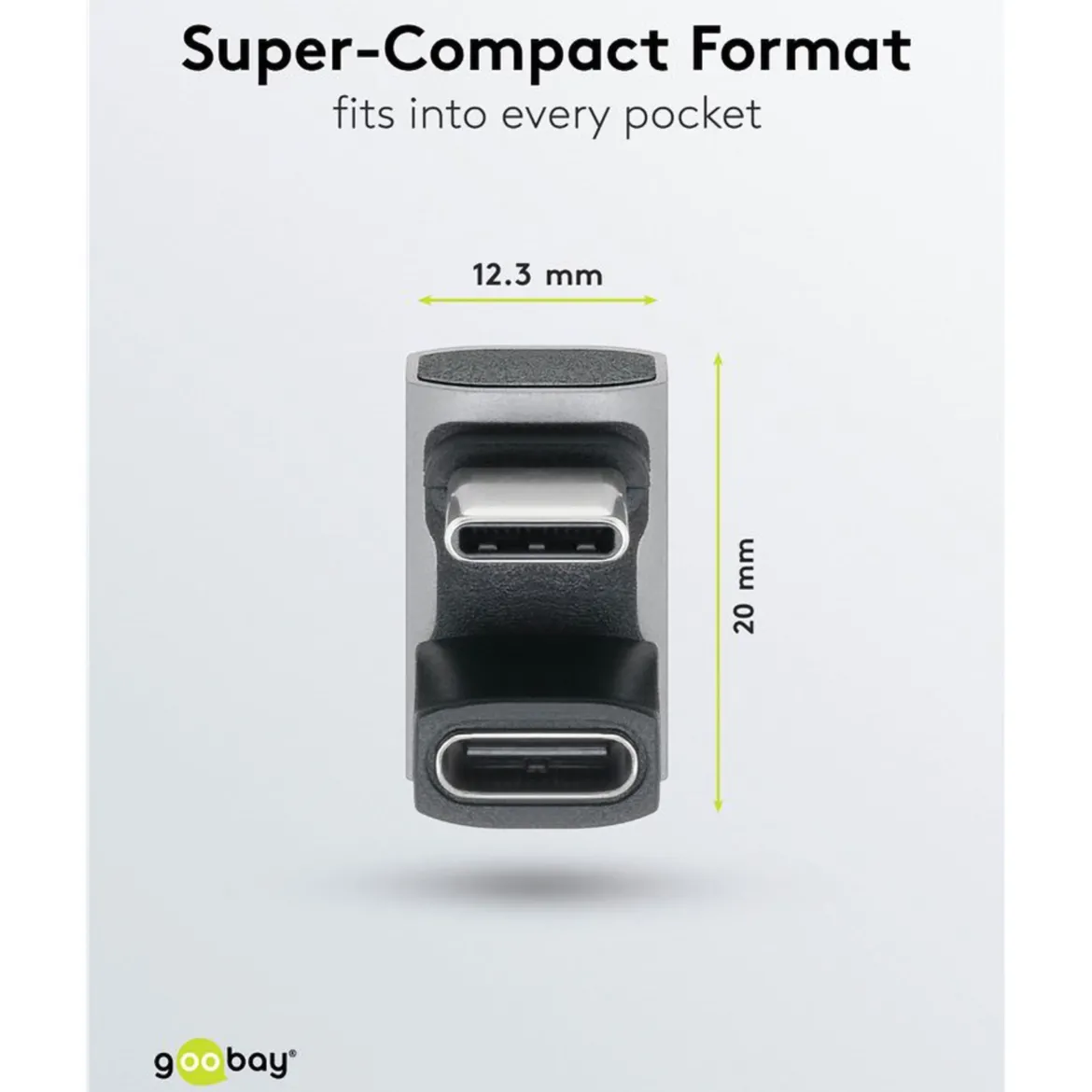 USB-C-adapter 180° U-formet med USB4-understøttelse