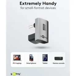 USB-C-adapter 180° U-formet med USB4-understøttelse