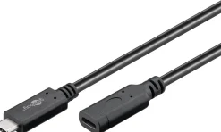USB-C‑forlængerkabel 1 m – sort