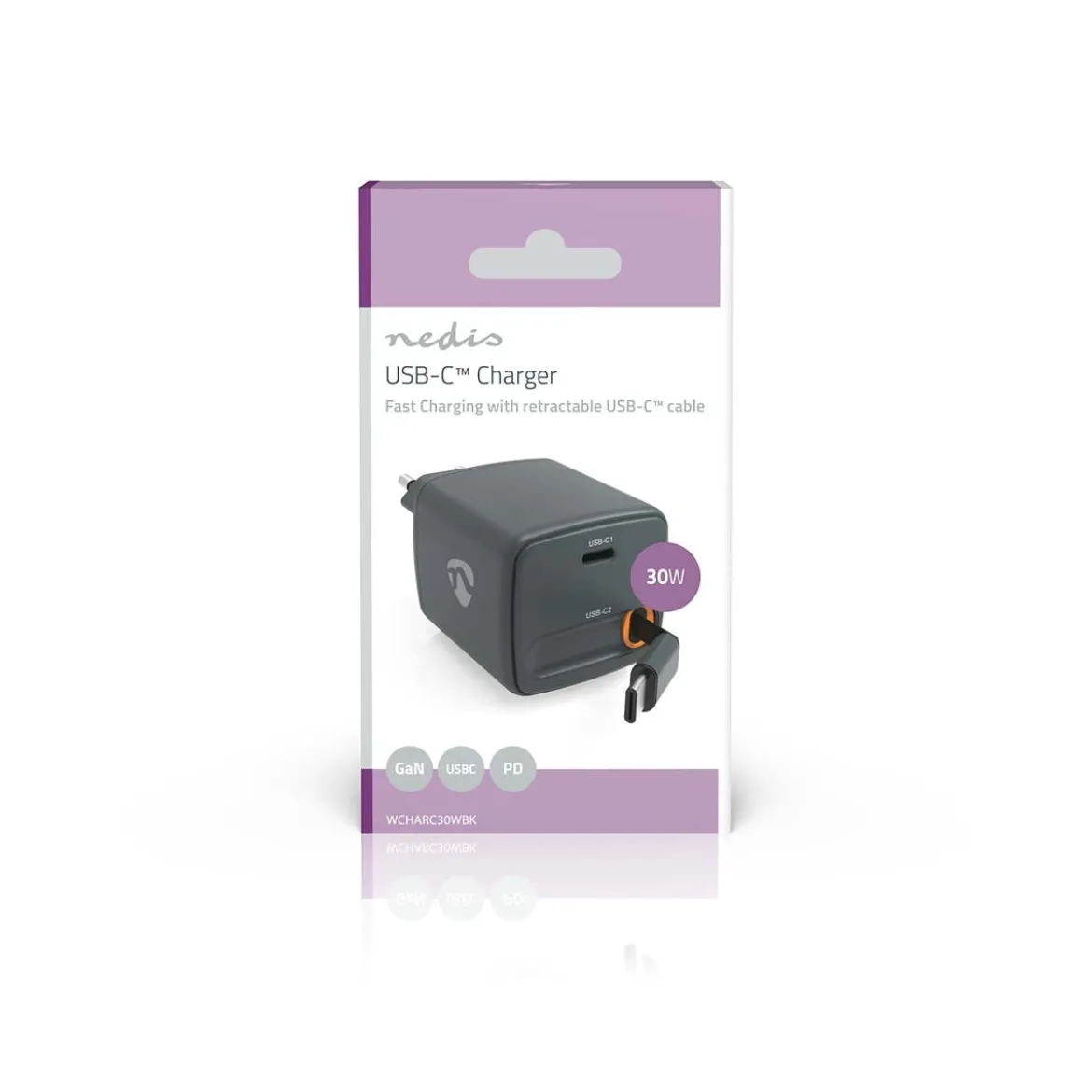 USB-C Oplader - 30W - 0.75M