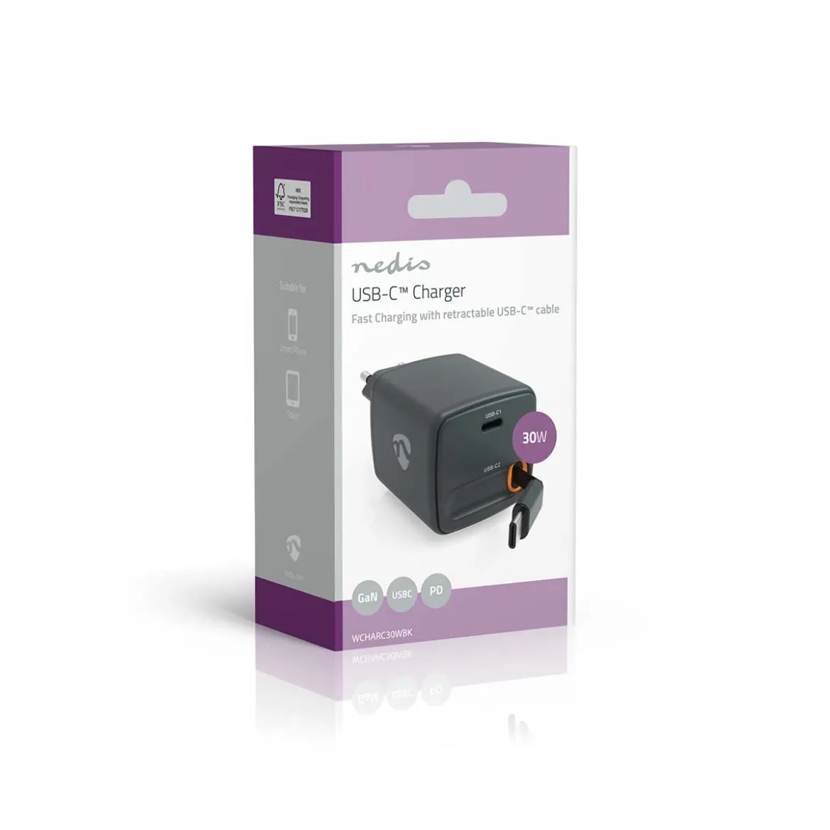 USB-C Oplader - 30W - 0.75M
